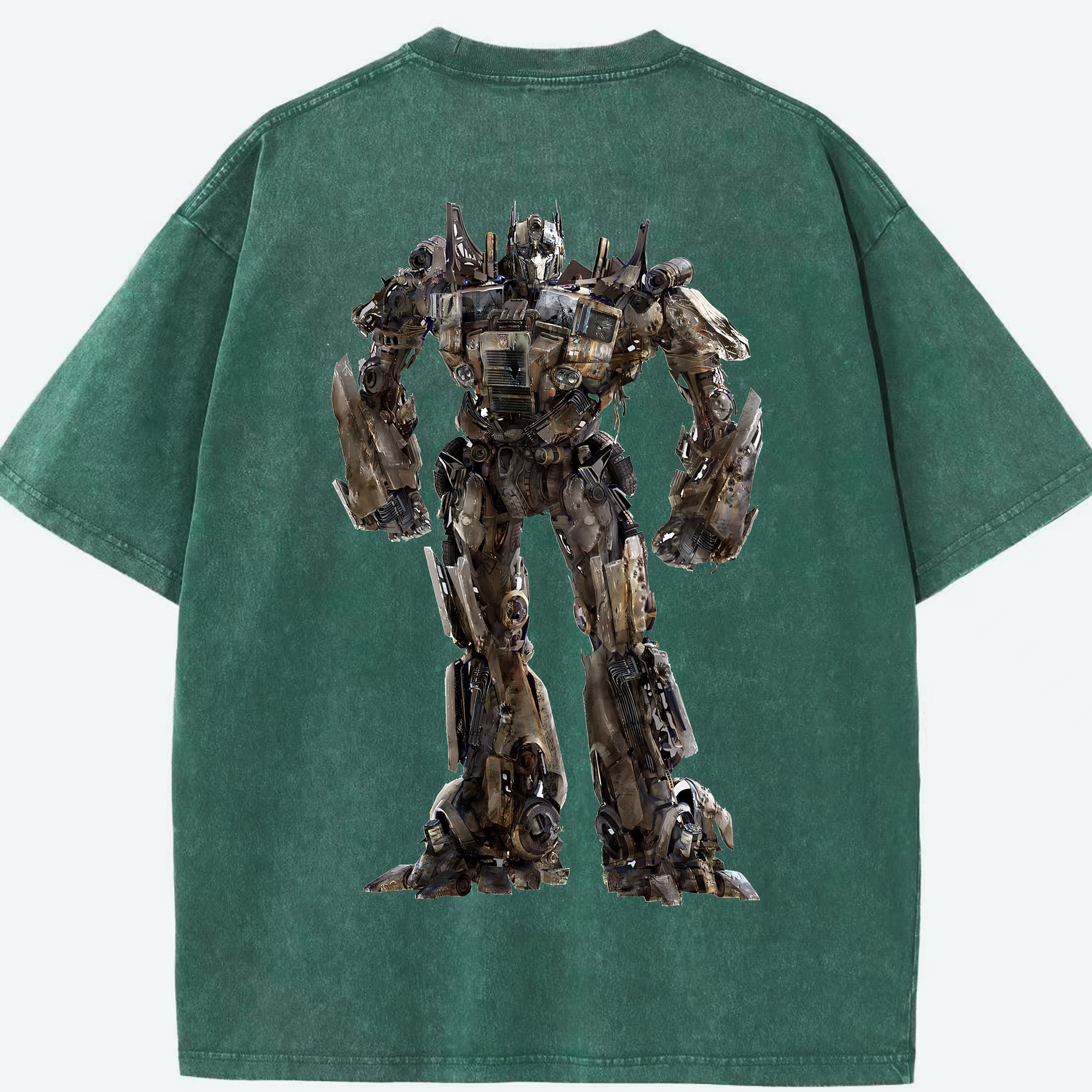 （画像用） Transformers トランスフォーマー 綿100% ヴィンテージ風 半袖Tシャツ（背面プリント）